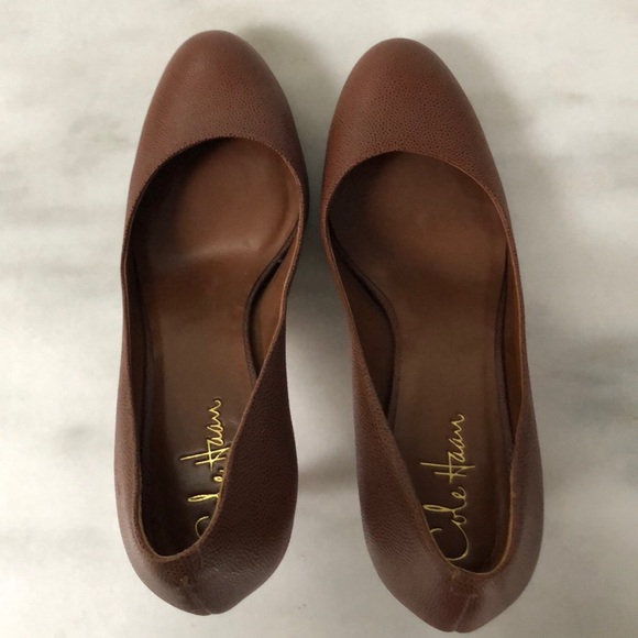 cole haan suede heels